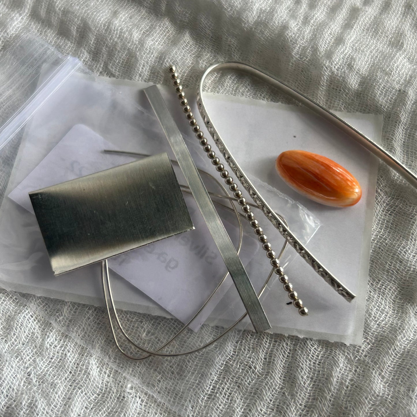 Orange Oyster Shell Class includes - Digital Download, Silver & Stone (OOSRC01)