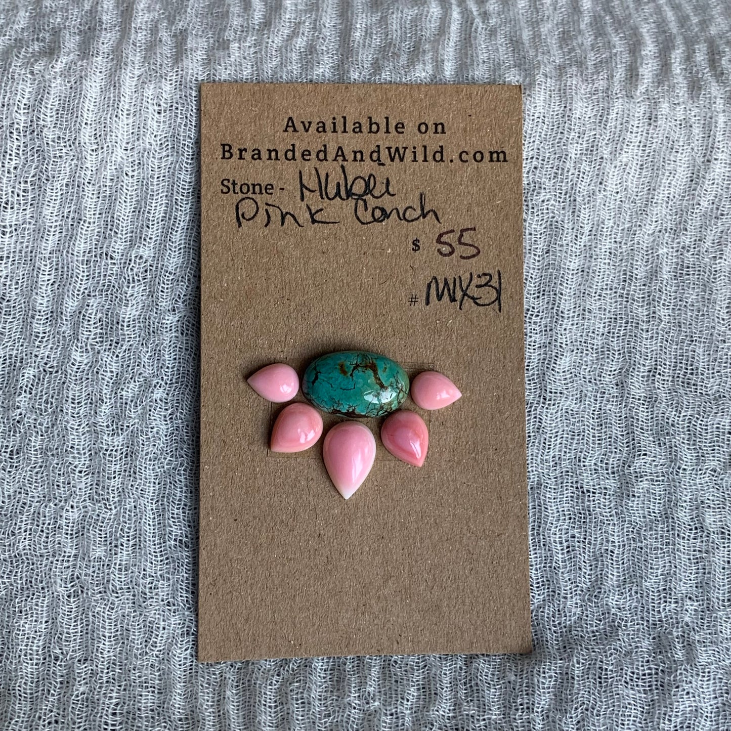 Hubei / Pink Conch Cabochon - Mix31
