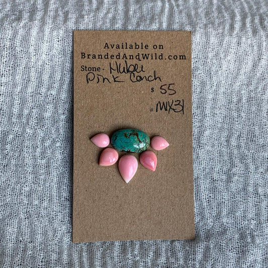Hubei / Pink Conch Cabochon - Mix31