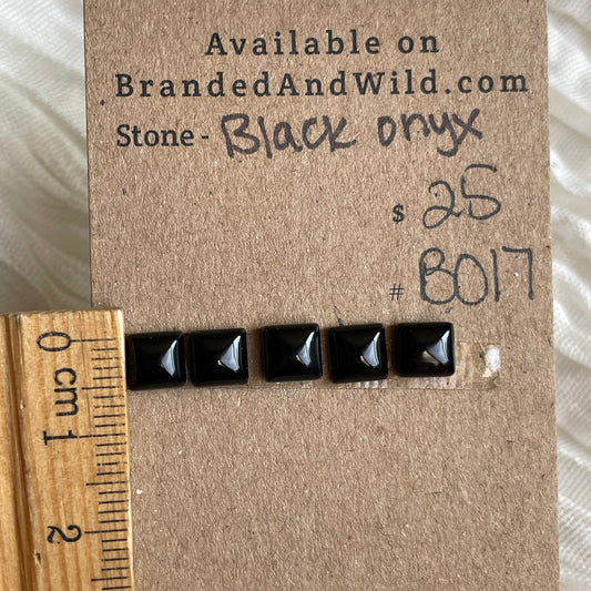 Black Onyx - Cabochon - B017 0025A631-525A-4004-81D6-8A712C92FD04 Brandedandwild.com