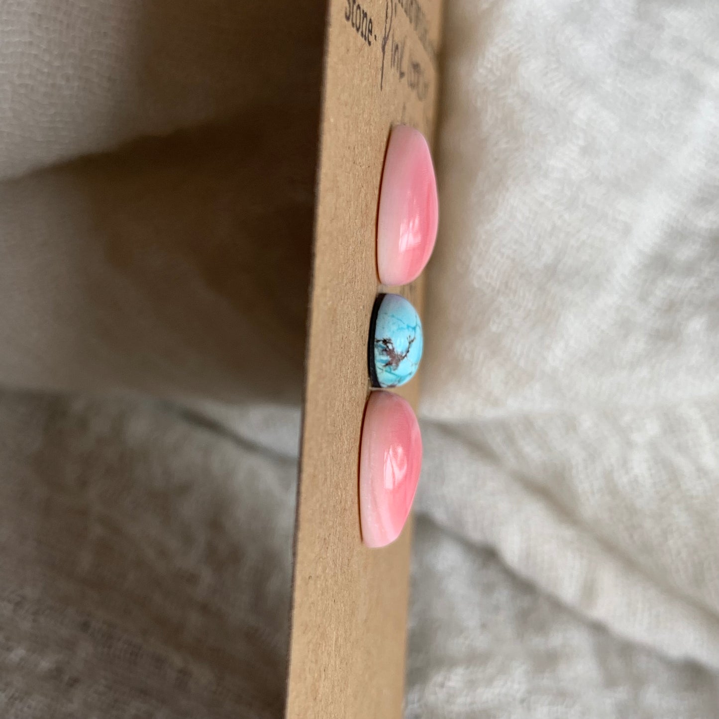 Pink Conch/Golden Hill Cabochon - PG1