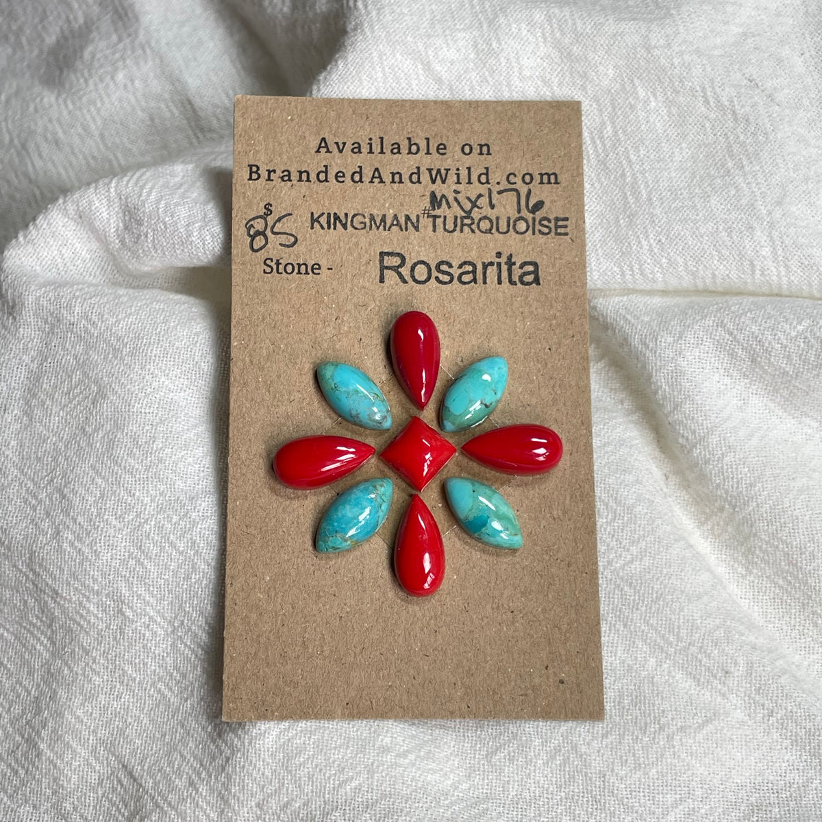 Rosarita / Kingman Cabochon - MIX176 005170A8-8BA6-4C51-97DD-62AD960E9EE3 Brandedandwild.com