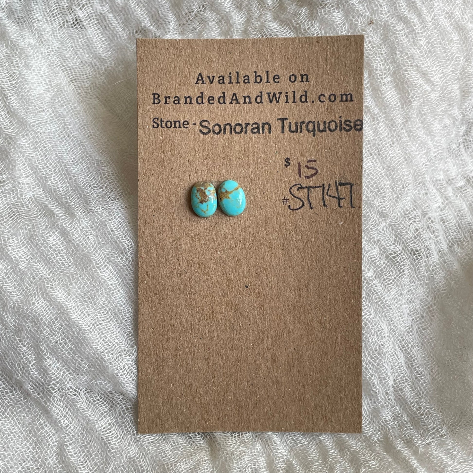 Sonoran Turquoise Cabochon - ST147 005AE89E-12AC-4BD1-8AEB-D45B401DF3E3 Brandedandwild.com