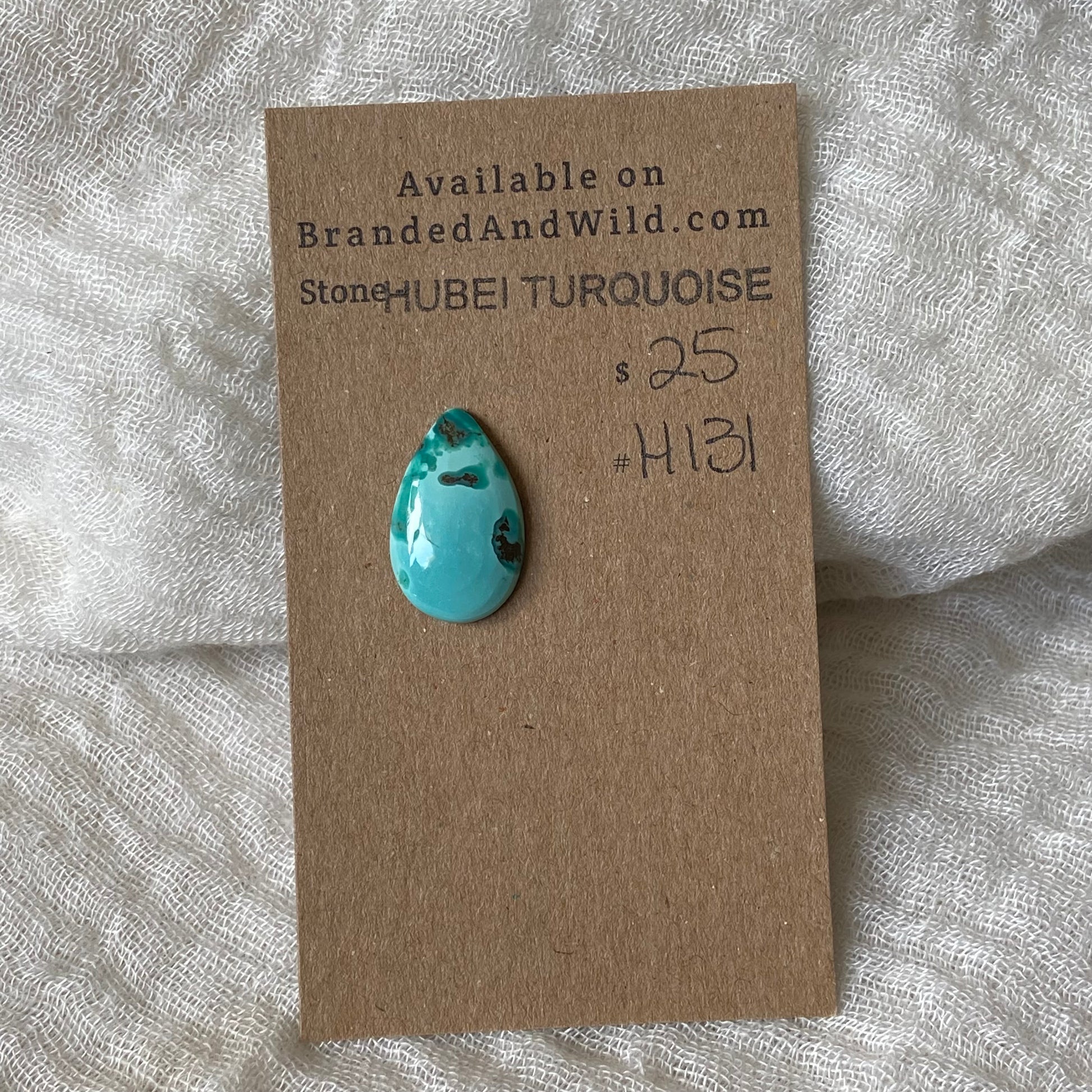 Hubei Turquoise Cabochon - H131 005C7B2A-81A4-446C-B905-98FB8E46F2AD Brandedandwild.com