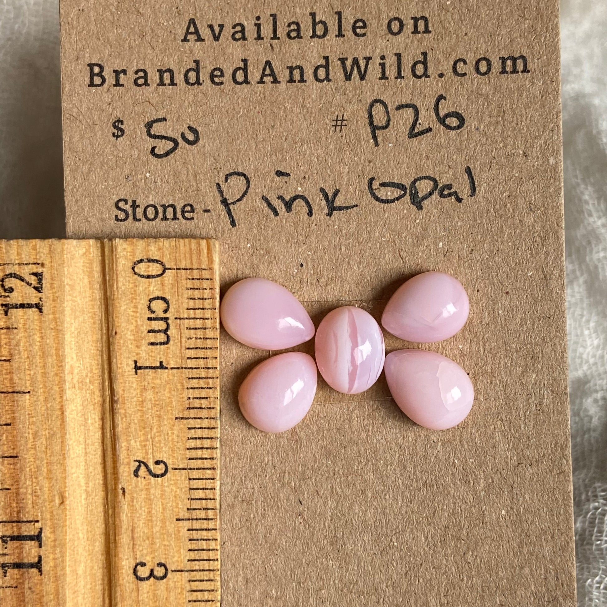 Pink Opal Cabochon - P26 0076401E-6A85-4CF1-AD1E-DD06DD77EB83 Brandedandwild.com