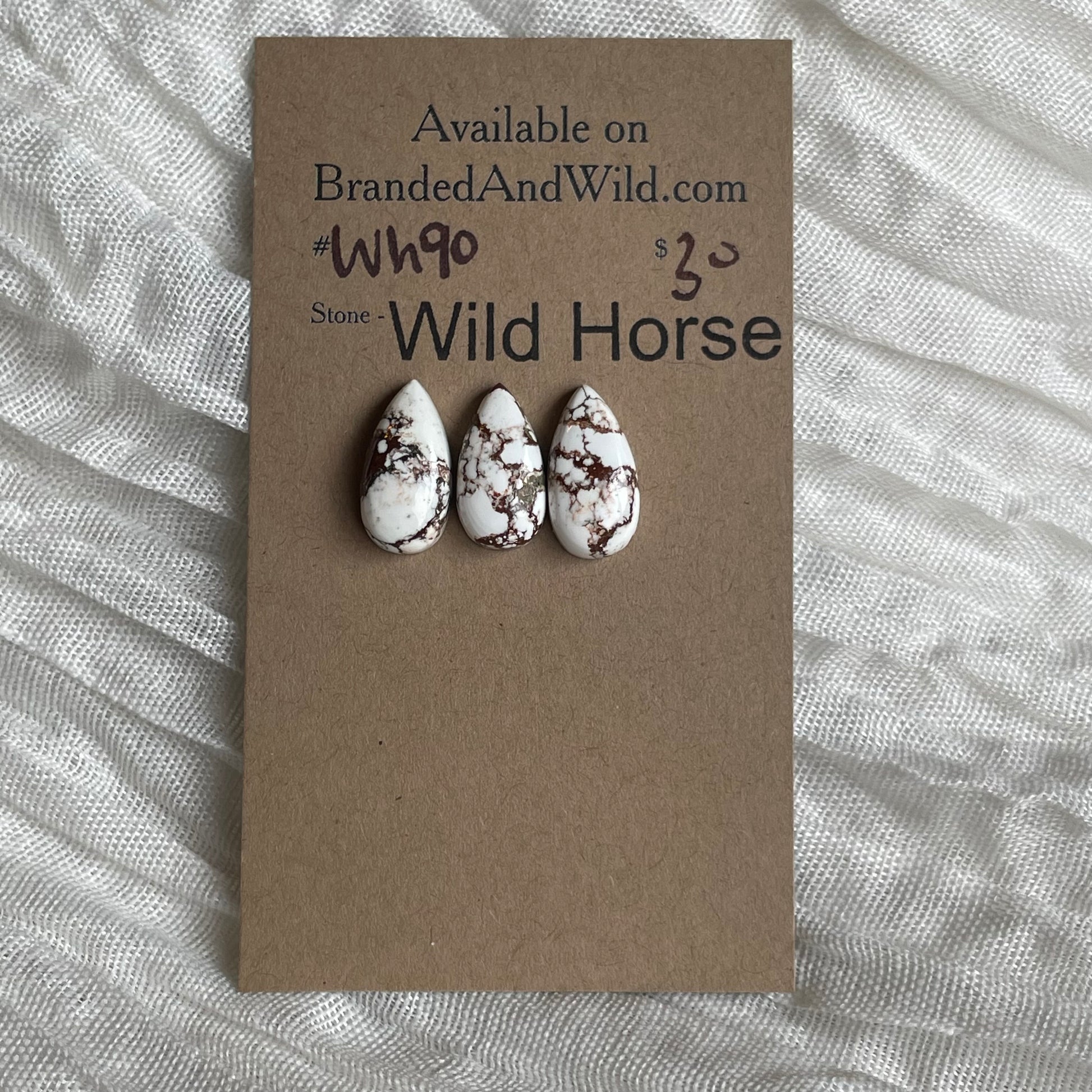 Wild Horse Cabochon - WH90 007DA4C8-09DE-4BCD-B205-358F9AAC70FE Brandedandwild.com
