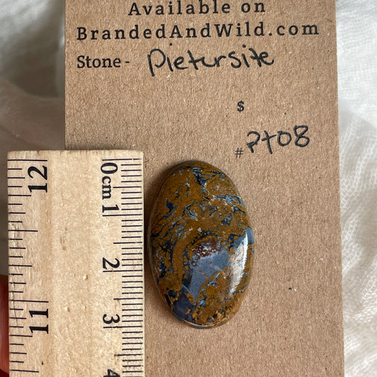 Pietersite Cabochon - PT08 007F4DF4-F60C-4D3C-A6E3-D0A015A3493C Brandedandwild.com