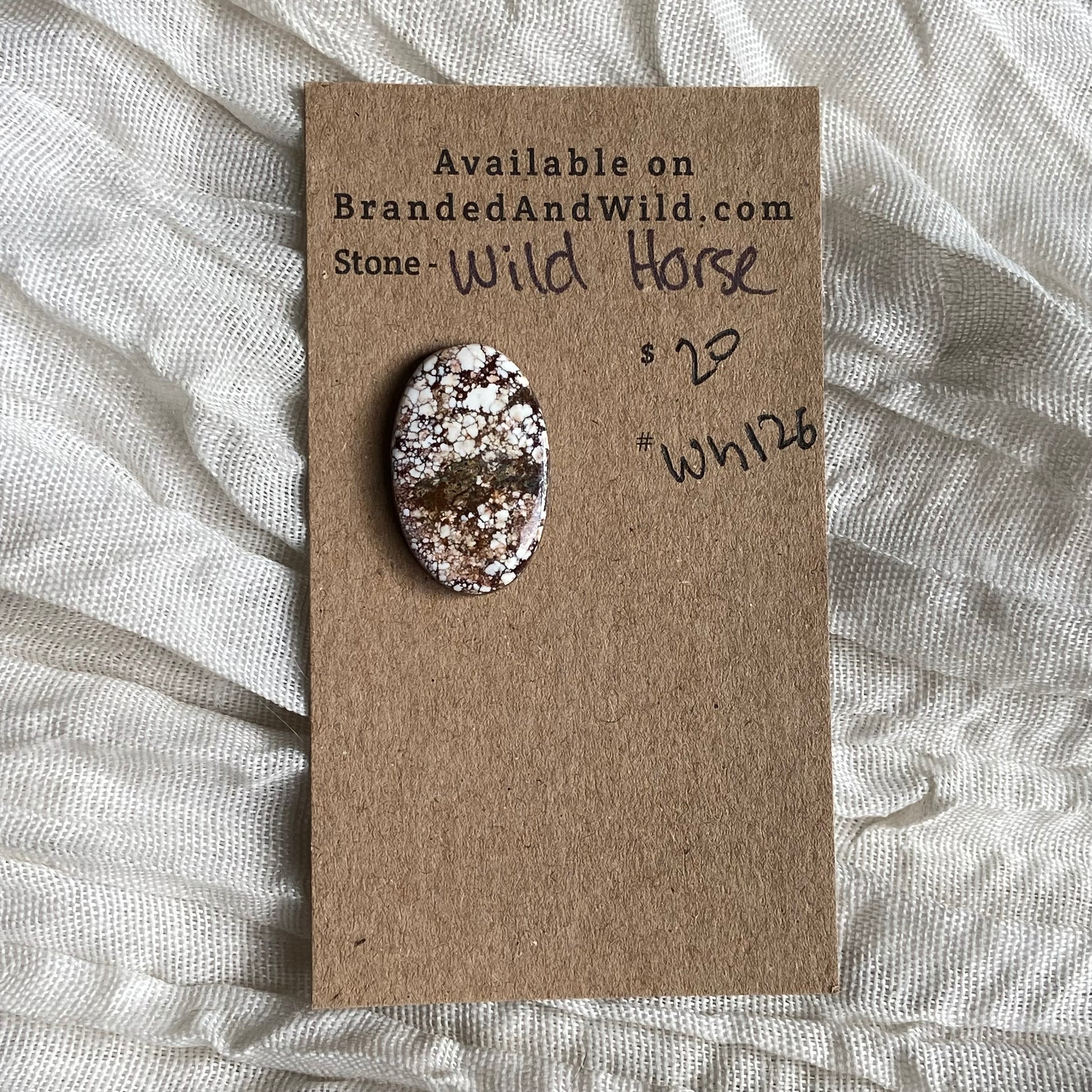 Wild Horse Cabochon - WH126 009FD496-299B-4EEA-BA71-4C2B93203E3E Brandedandwild.com