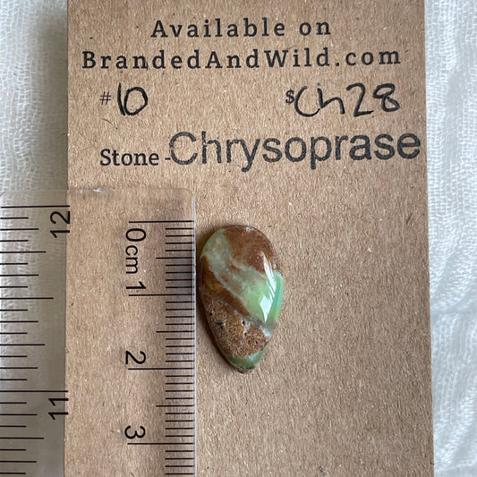 Chrysoprase Cabochon - Ch28 00BE1C60-CCDA-4850-A379-35170C4774C1 Brandedandwild.com