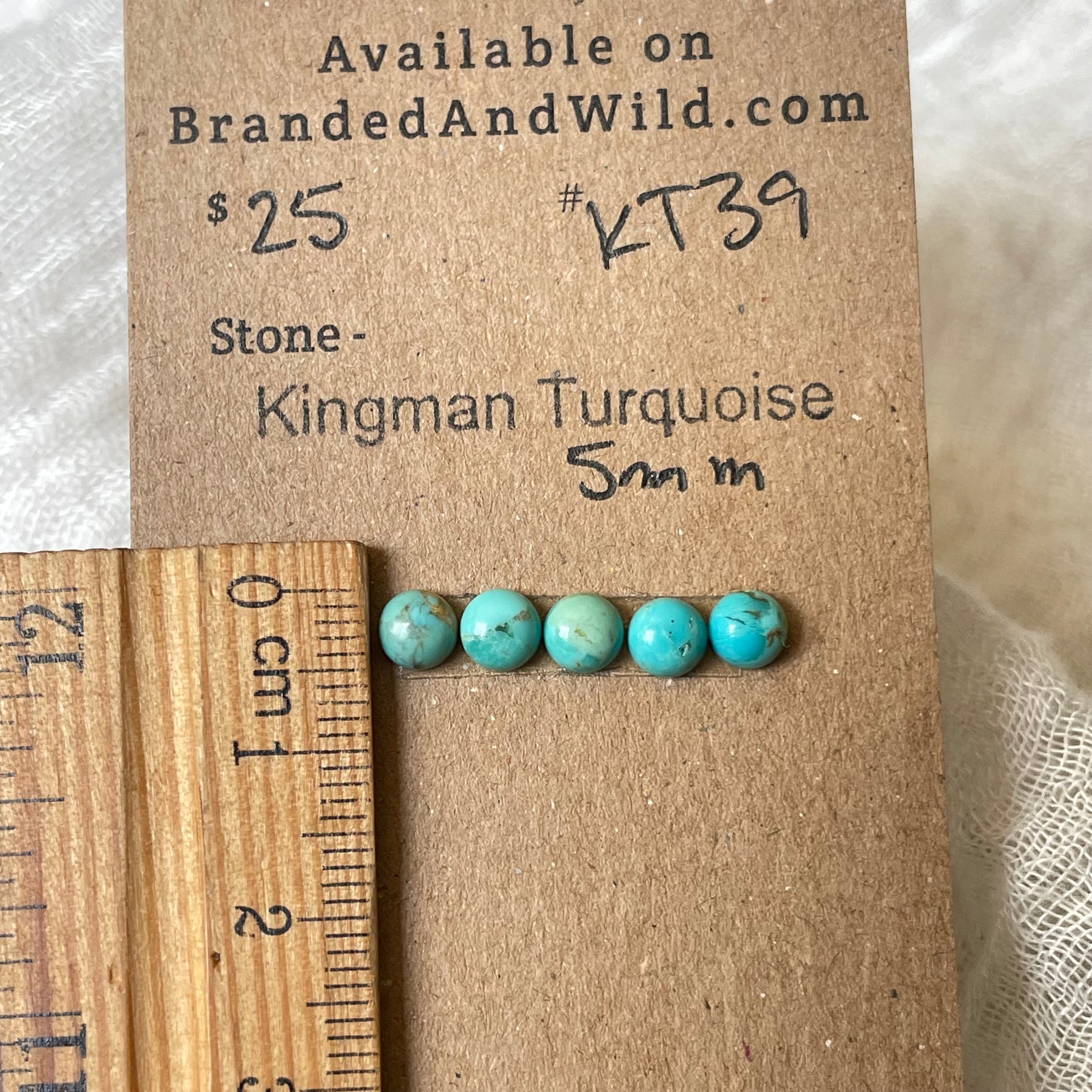 Kingman Turquoise Cabochon - KT39 00EB0BD3-8F66-4EAA-A2B8-C33C03F4A0AB Brandedandwild.com