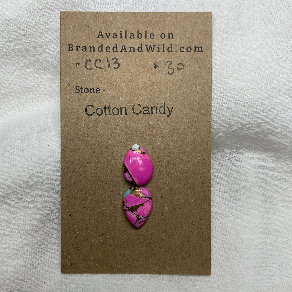 Cotton Candy Cabochon - CC13 00F00D57-C032-4C94-9925-62D6DA368217 Brandedandwild.com