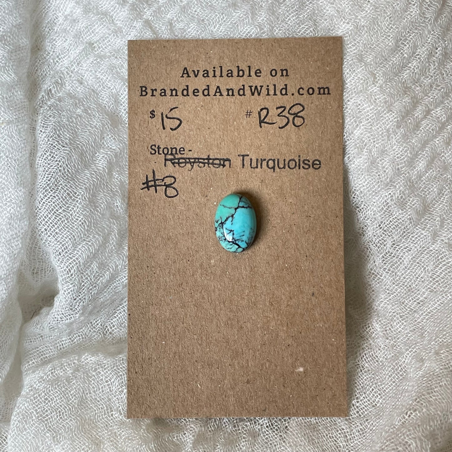 #8 Turquoise Cabochon - R38 010EF50C-3537-45E1-964C-8FFA0B2E804E Brandedandwild.com