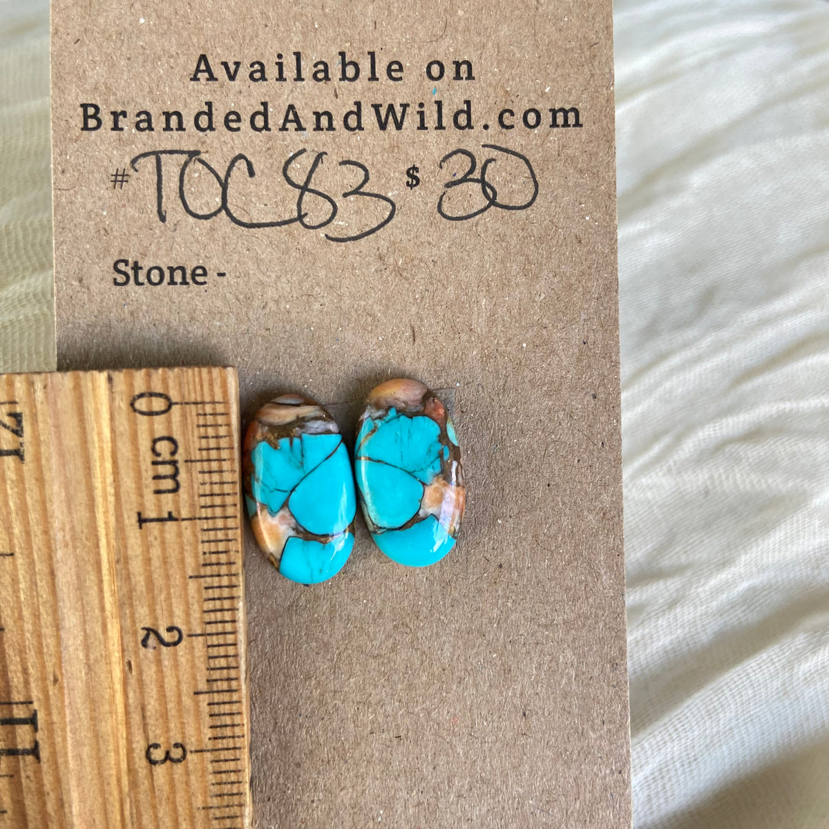 Turquoise, Oyster Shell, Copper Cabochon - TOC83 011E7B6C-D318-41CA-A2A8-9A649BFFE86B Brandedandwild.com