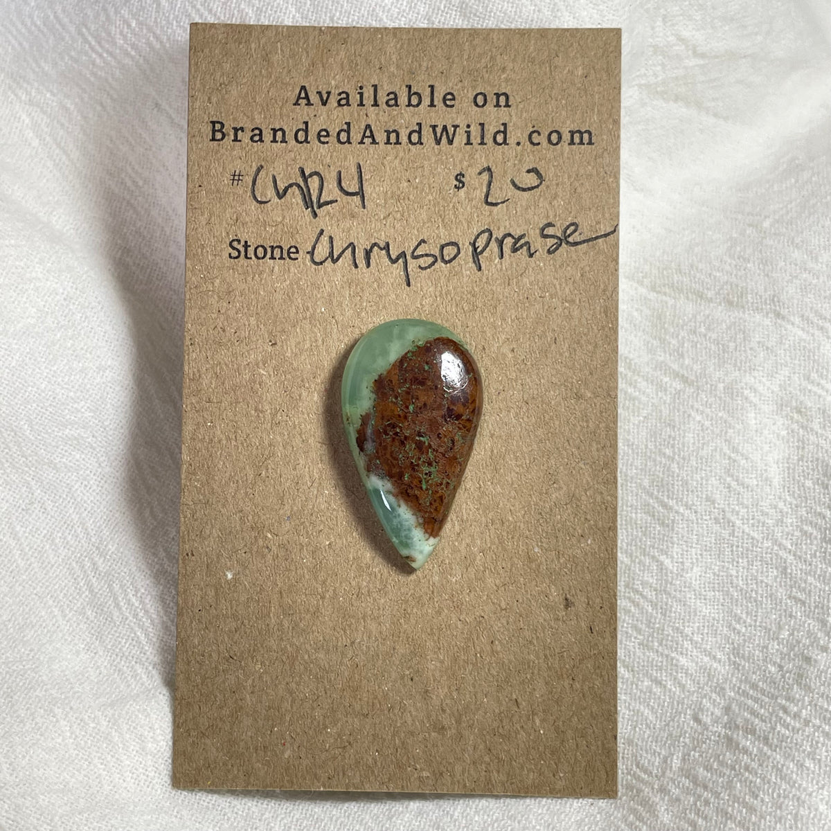 Chrysoprase Cabochon - CH124 01283EB8-CA32-49EF-B956-54C301ED6189 Brandedandwild.com