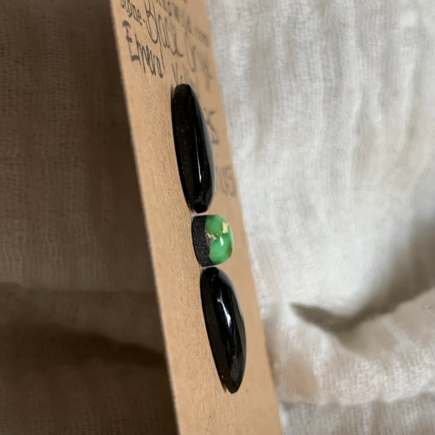 Black Onyx / Emerald Valley Cabochon - Mix51