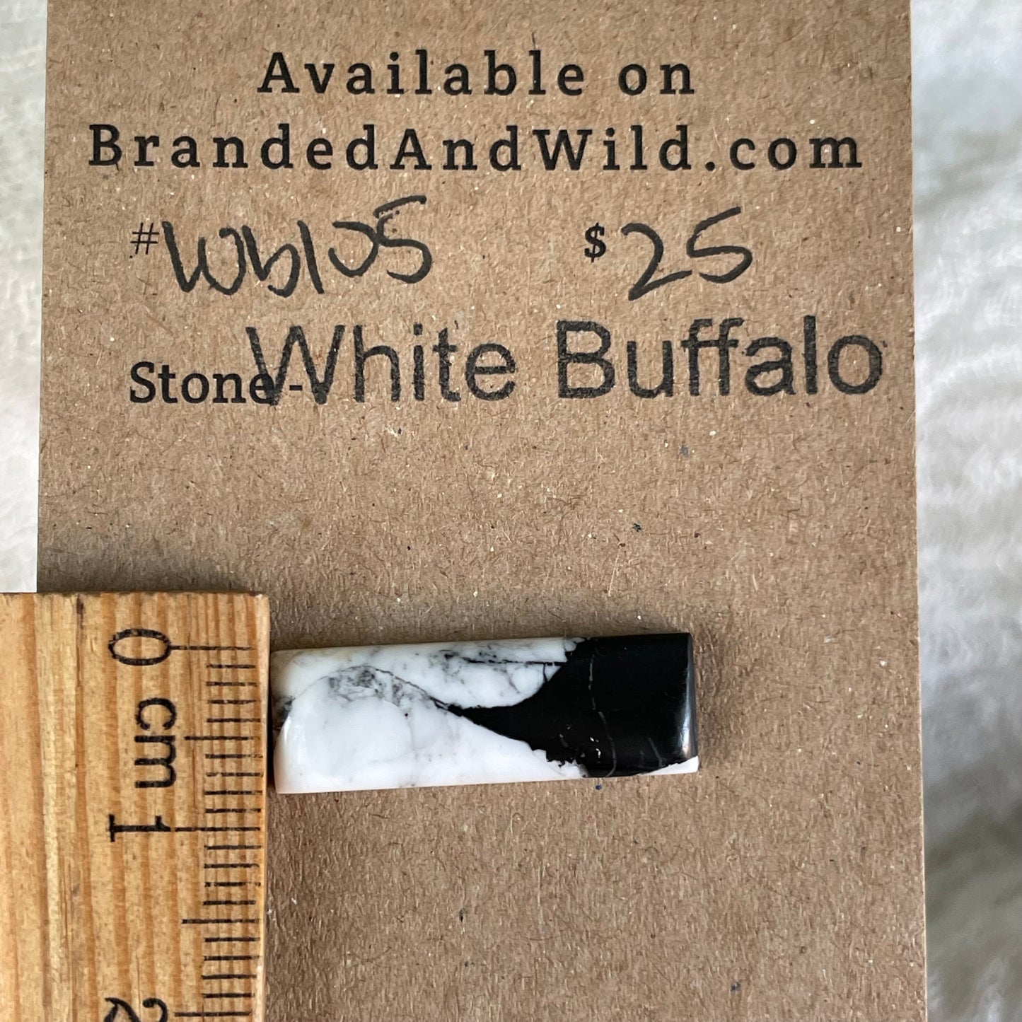 White Buffalo Cabochon - WB105