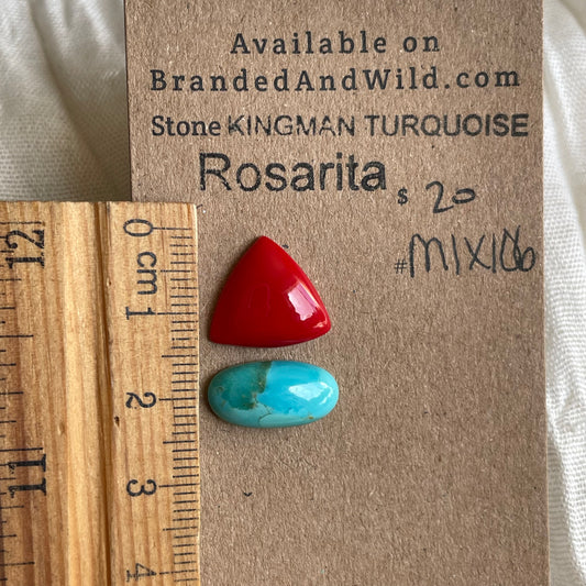 Rosarita / Kingman Turquoise Cabochon - MIX106 018CA7E2-ED30-4D91-8142-84FDE40CCB86 Brandedandwild.com
