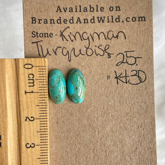Kingman Turquoise (composite) Cabochon - KT30