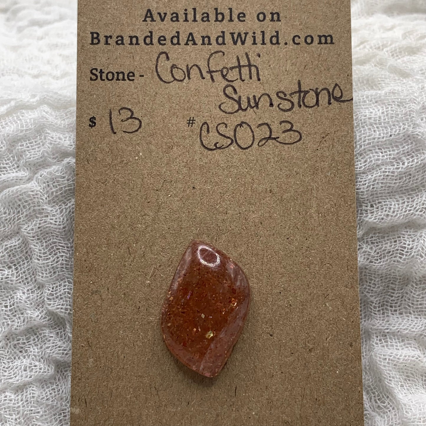 Confetti Sunstone Cabochon - CS023