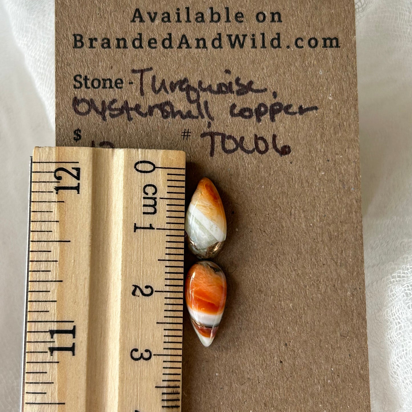 Turquoise, Oyster shell, Copper, Cabochon - TOC06