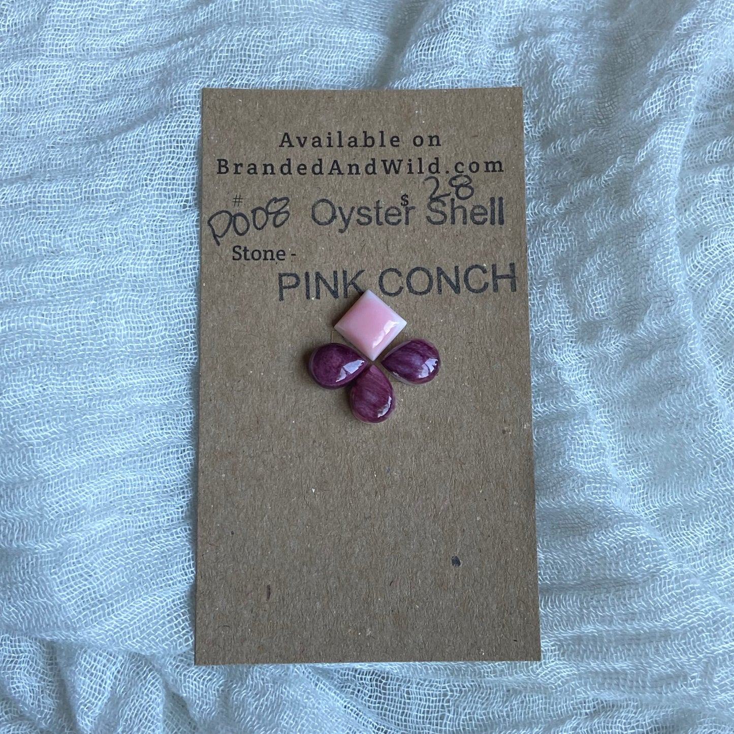 Pink Conch / Oyster Shell Cabochon - P023 (Copy)
