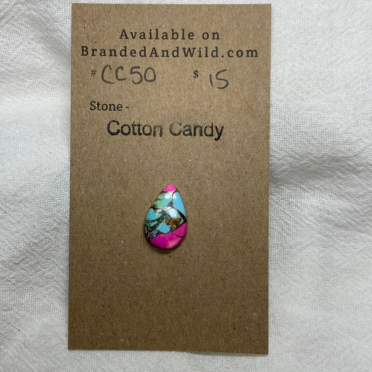 Cotton Candy Cabochon - CC55 01F6E353-8D22-4166-AA99-431EC6812CED Brandedandwild.com