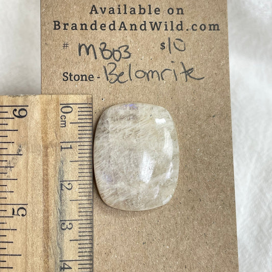 Belomrite Moonstone Cabochon - MB03 022211EB-1C78-4095-9F91-EA9335195EAA Brandedandwild.com
