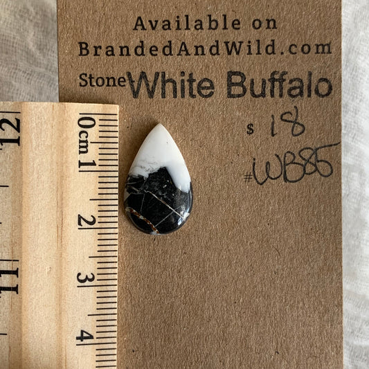 White Buffalo Cabochon - WB85