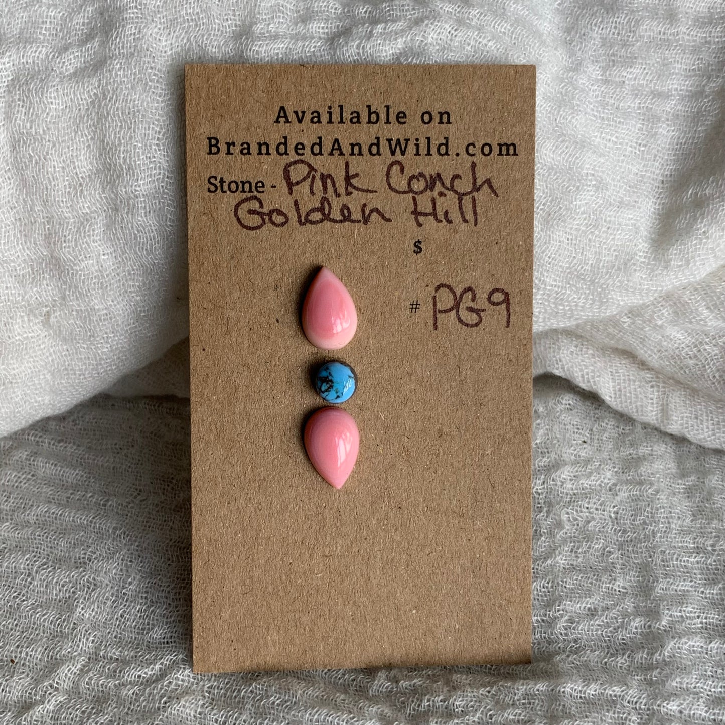 Pink Conch/Golden Hill Cabochon - PG9