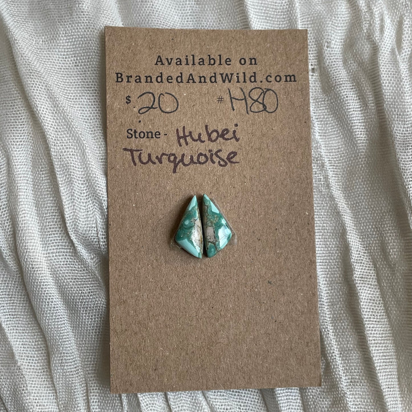Hubei Turquoise Cabochon - H80 027E52D4-B2FC-4EBD-9E76-9DE6D03D6269 Brandedandwild.com