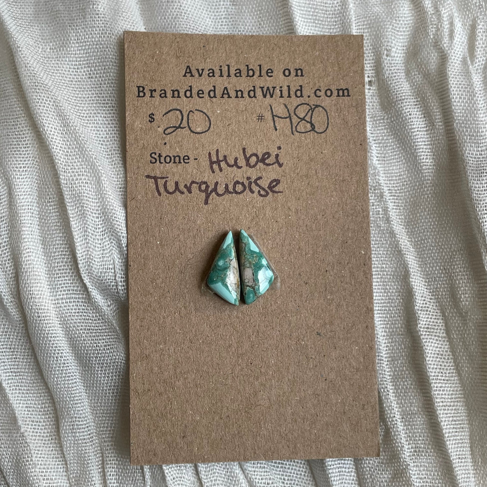 Hubei Turquoise Cabochon - H80 027E52D4-B2FC-4EBD-9E76-9DE6D03D6269 Brandedandwild.com