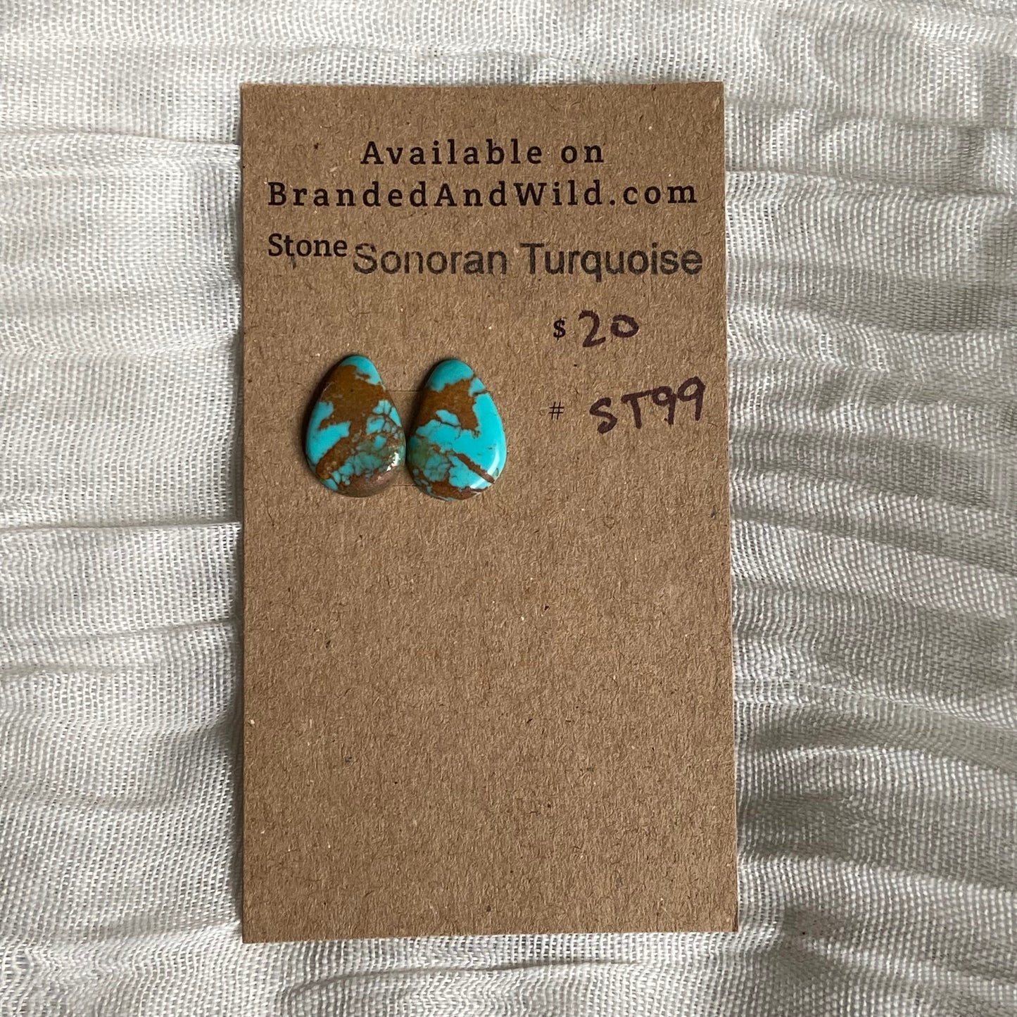 Sonoran Turquoise Cabochon - ST99 029064D3-DC04-4915-9F70-907A3D242CFD Brandedandwild.com