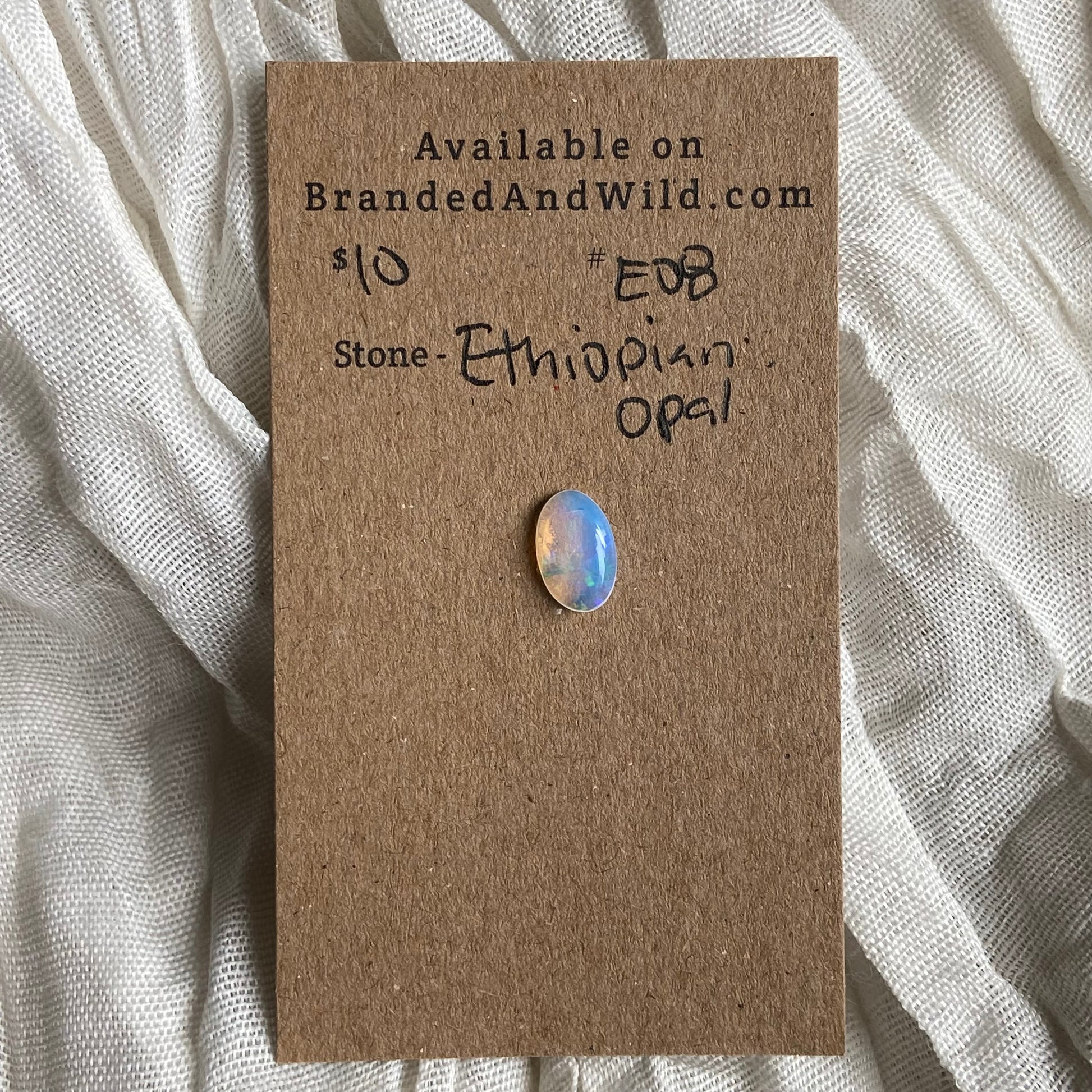 Ethiopian Opal Cabochon - EO8 02969CC6-9354-4E06-A1CF-FE8F7A17D5F2 Brandedandwild.com