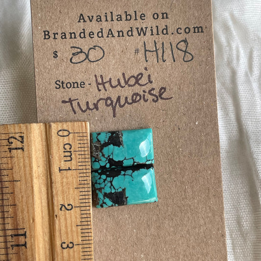 Hubei Turquoise Cabochon - H118 02CE314F-6A21-474F-A4CD-14062DE01232 Brandedandwild.com