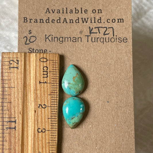 Kingman Turquoise Cabochon - KT27 02D2C74C-359C-4DA2-B33E-27A9751E038B Brandedandwild.com