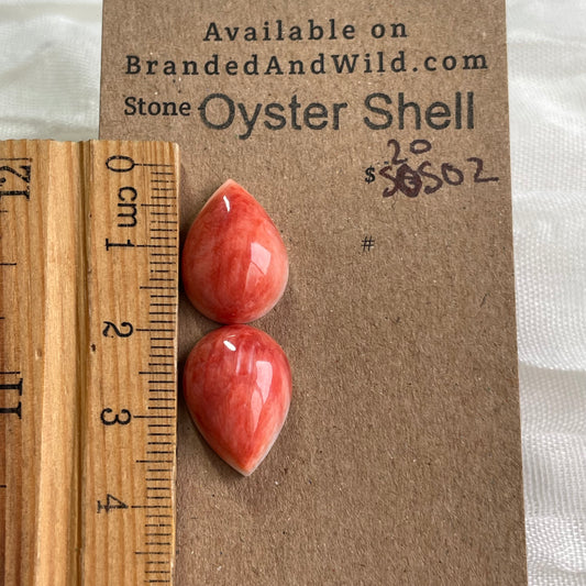 Oyster Shell Cabochon - S0S02 02EE15B3-728E-439F-A2DC-5BF65763BBB0 Brandedandwild.com