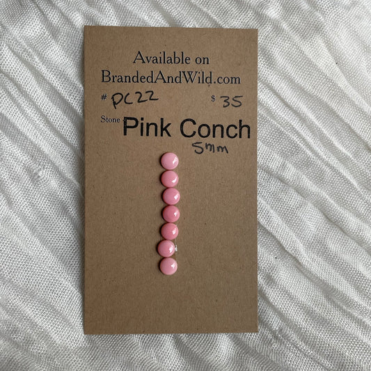 Pink Conch Cabochon - PC22 02FDD18D-EB24-4280-8682-CFE2B5CE3C49 Brandedandwild.com