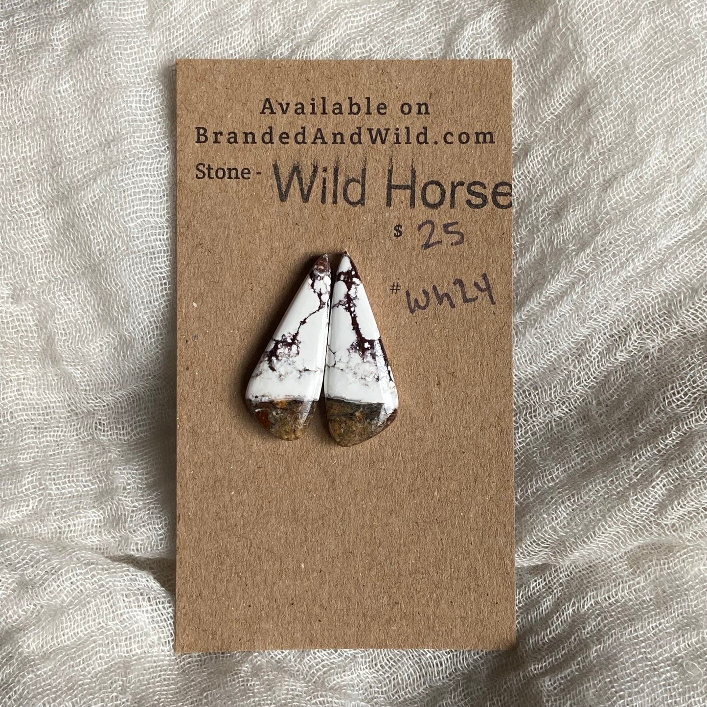 Wild Horse Cabochon - WH24 031C9B36-6415-4D5E-AB8E-3CBDC29792D7 Brandedandwild.com