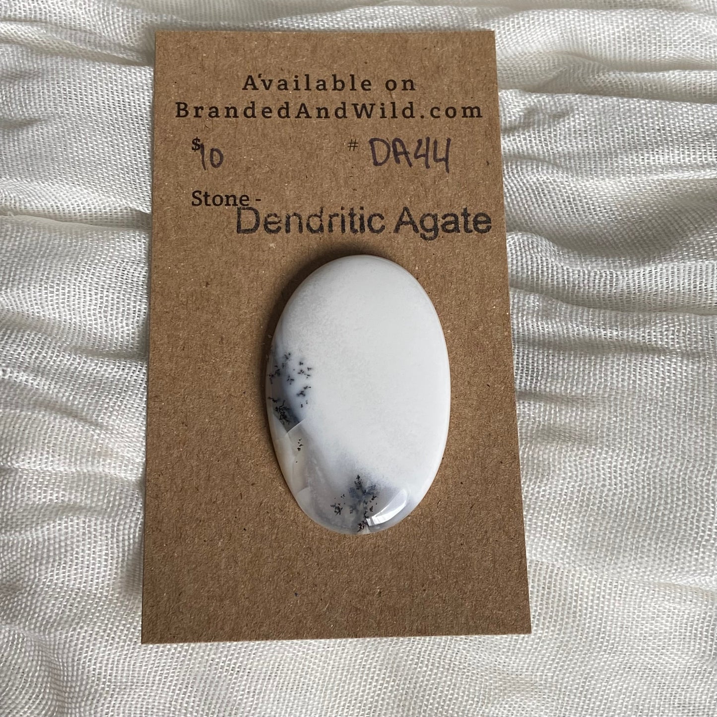 Dendritic Agate Cabochon - DA44 03219501-2EB8-4559-8FF5-8DC6165ABFAB Brandedandwild.com