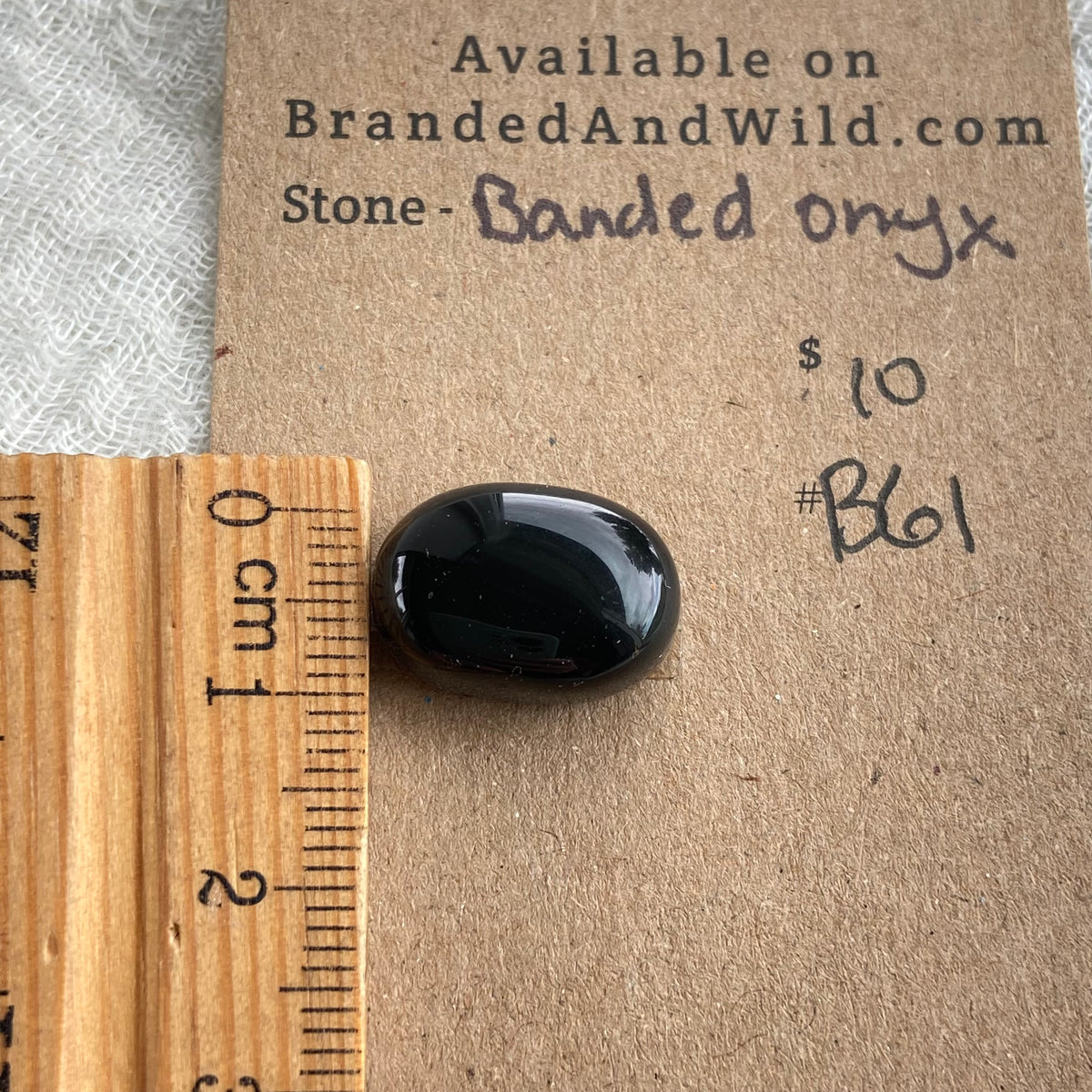 Black Onyx - Cabochon - B61
