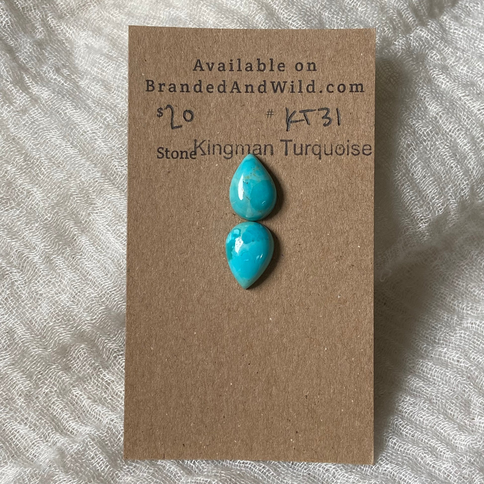Kingman Turquoise Cabochon - KT31 03577035-DEFC-48B4-8036-CC6F0F3A55F5 Brandedandwild.com