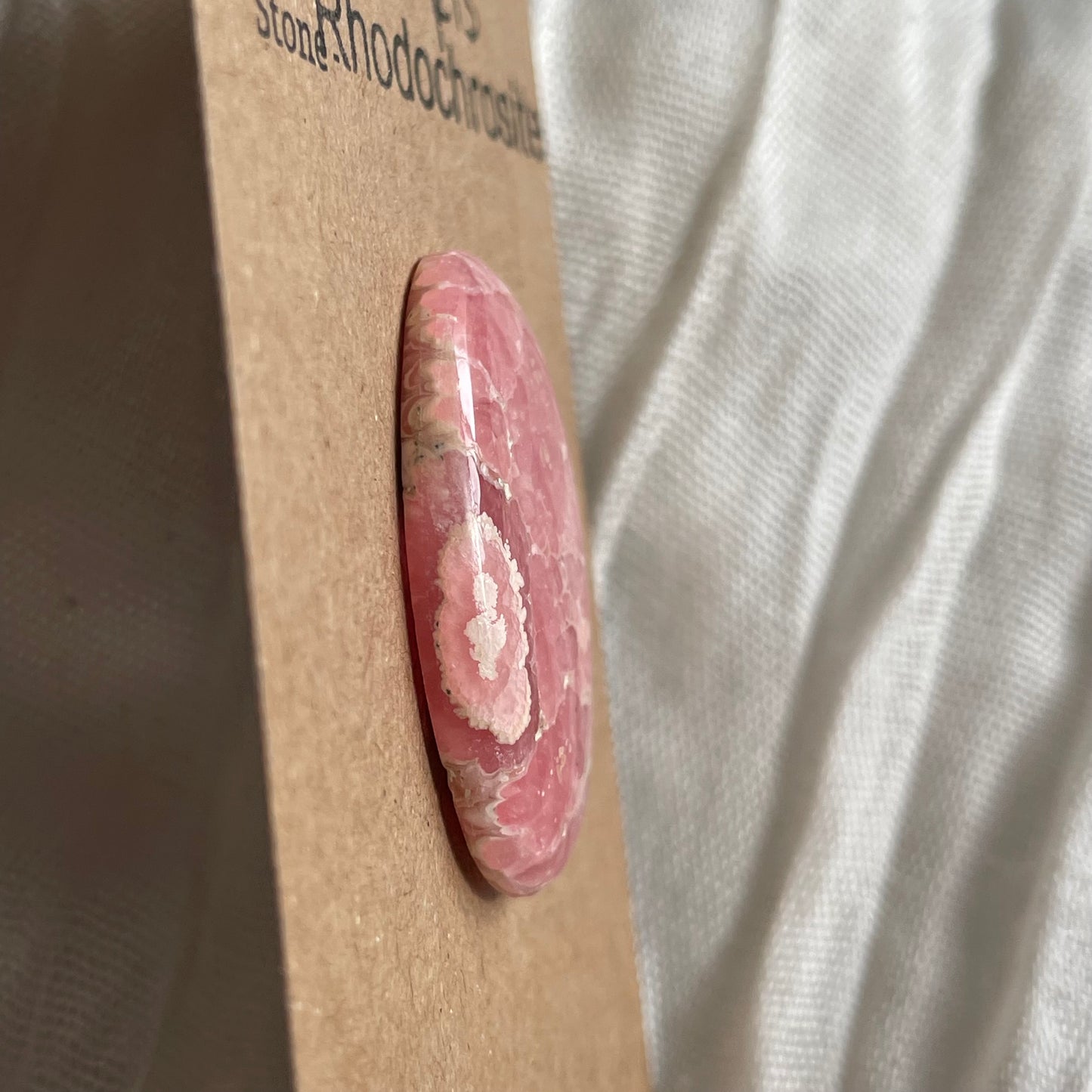 Rhodochrosite Cabochon - R13 036C3AF0-E521-449A-B9F9-53BACCFE9AD1 Brandedandwild.com