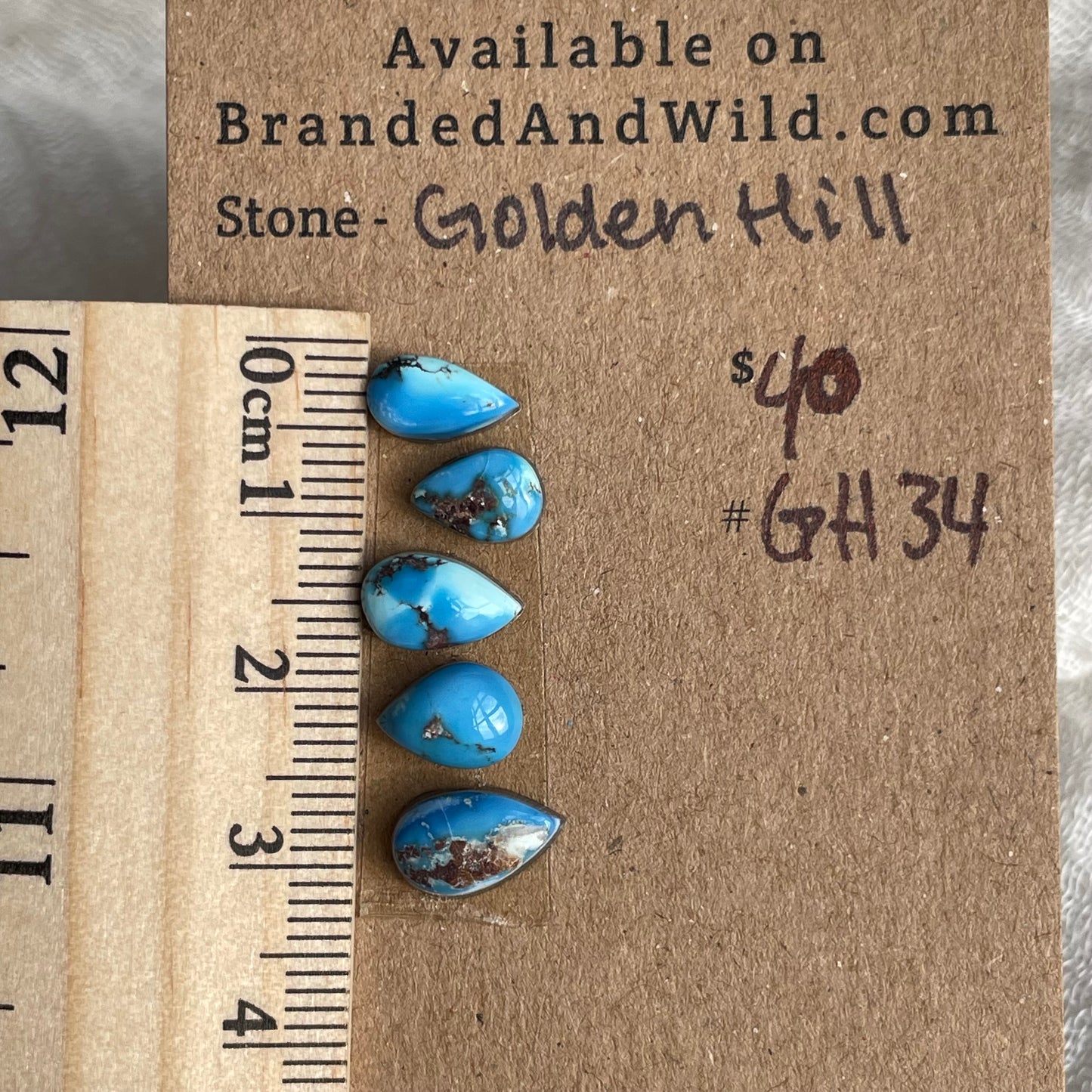 Golden Hill Turquoise Cabochon - GH34