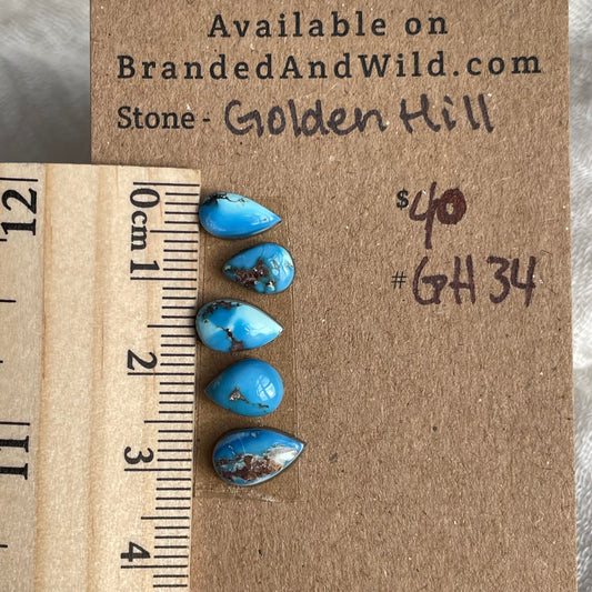 Golden Hill Turquoise Cabochon - GH34