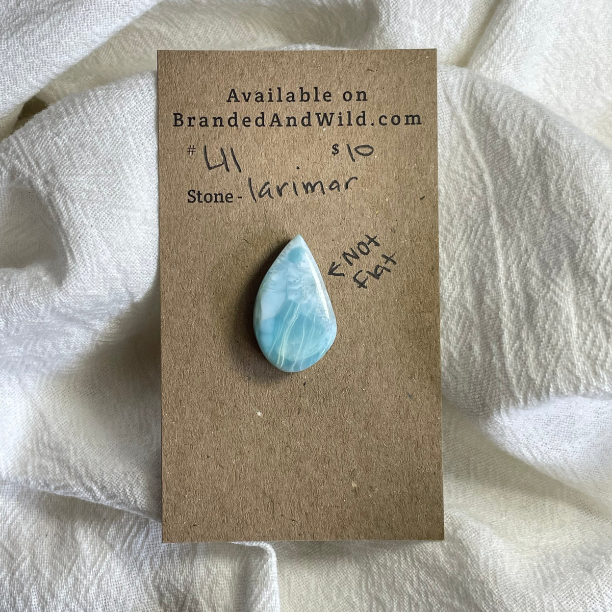 Larimar Cabochon - L11 0393D9CC-CF53-4A03-A7C6-4831D5925E80 Brandedandwild.com