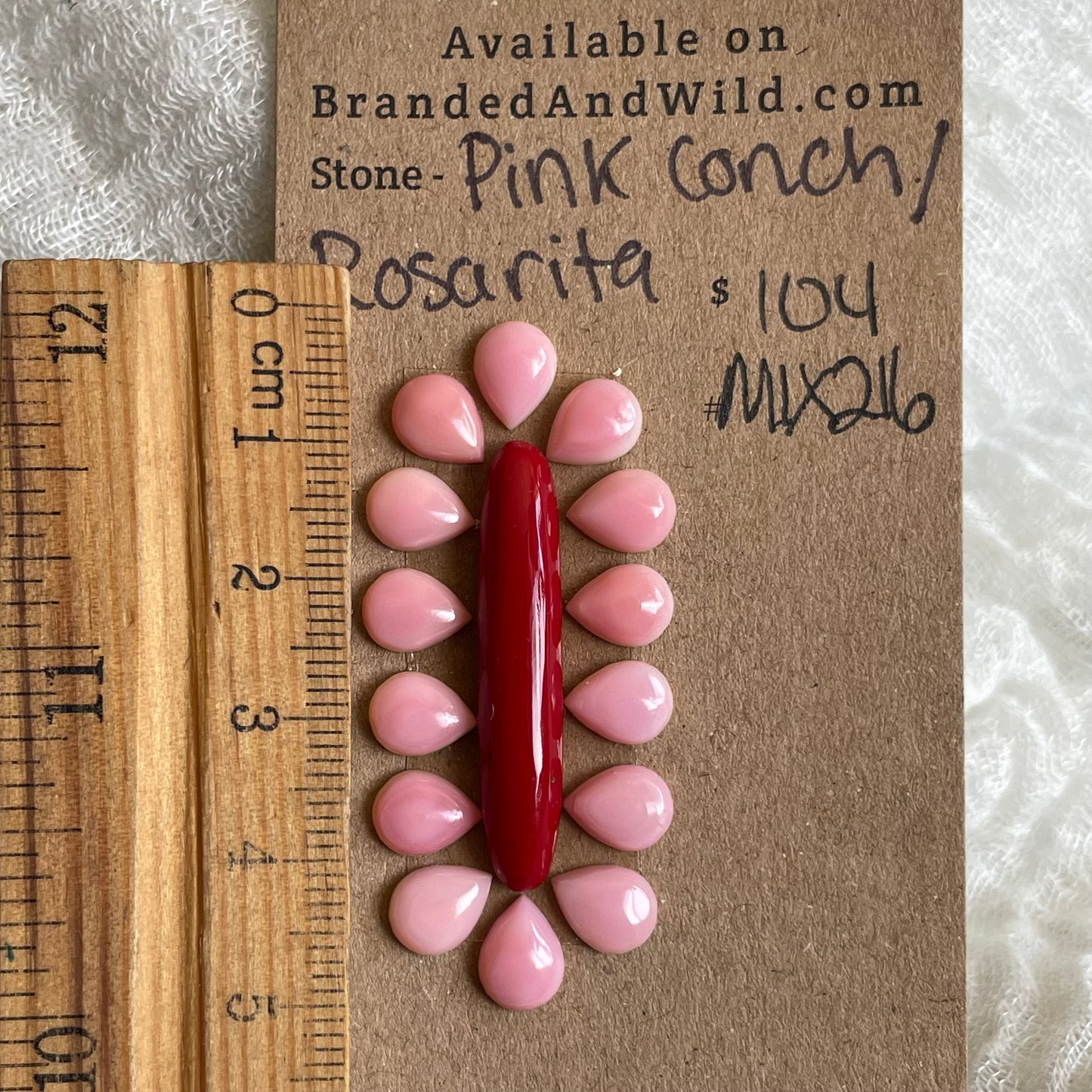 Rosarita / Pink Conch Cabochon - MIX216