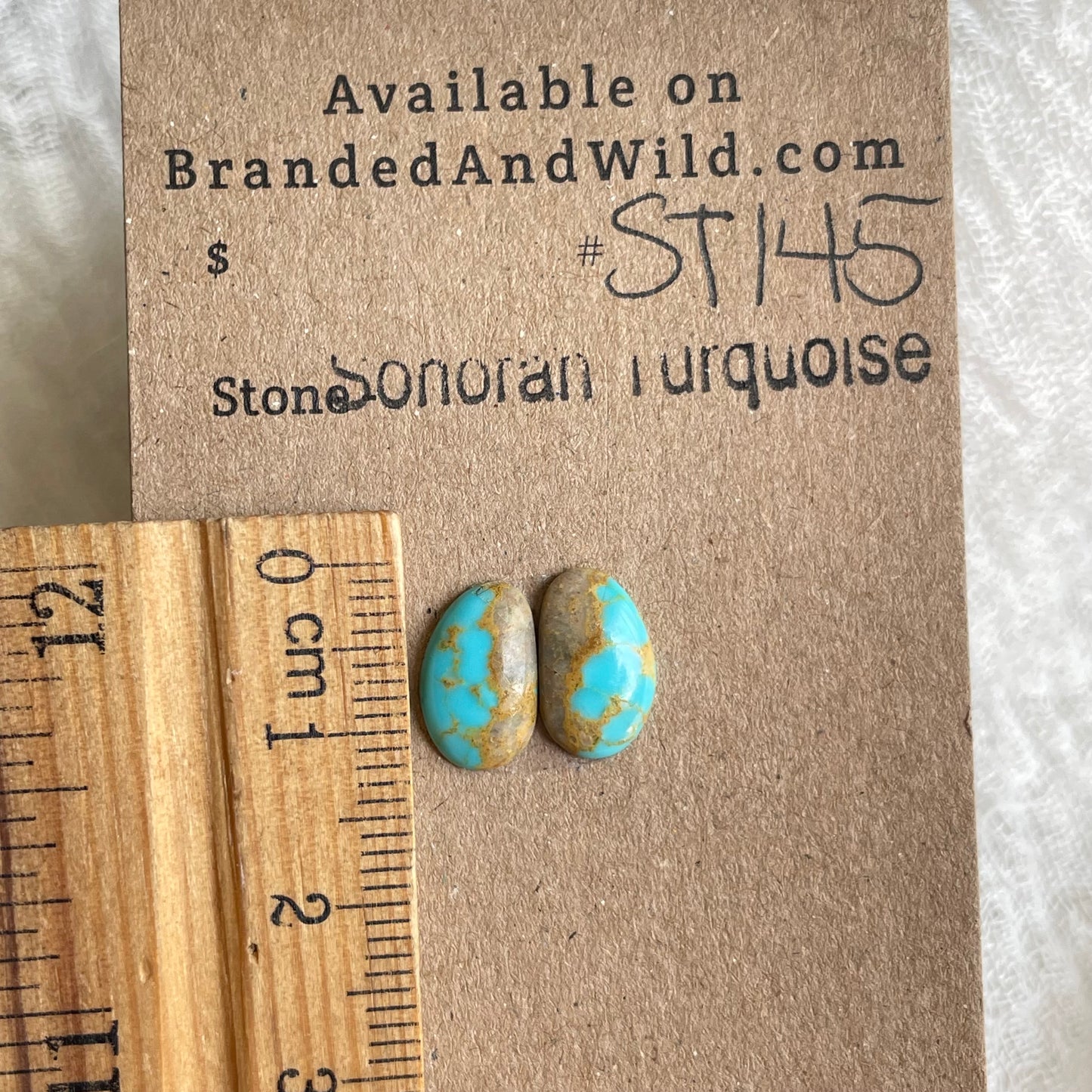 Sonoran Turquoise Cabochon - ST145 03AE0AEE-786A-4F64-B0D5-0629FCB7CAD5 Brandedandwild.com