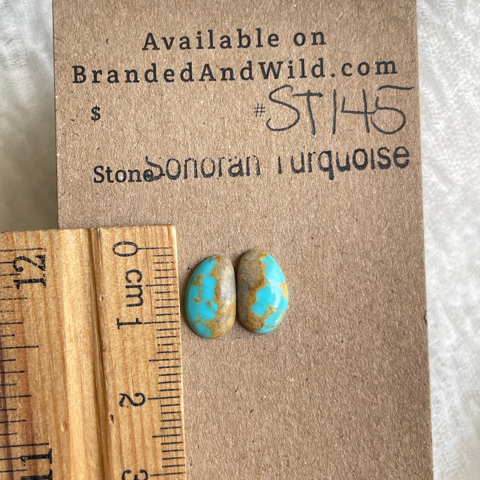 Sonoran Turquoise Cabochon - ST145 03AE0AEE-786A-4F64-B0D5-0629FCB7CAD5 Brandedandwild.com