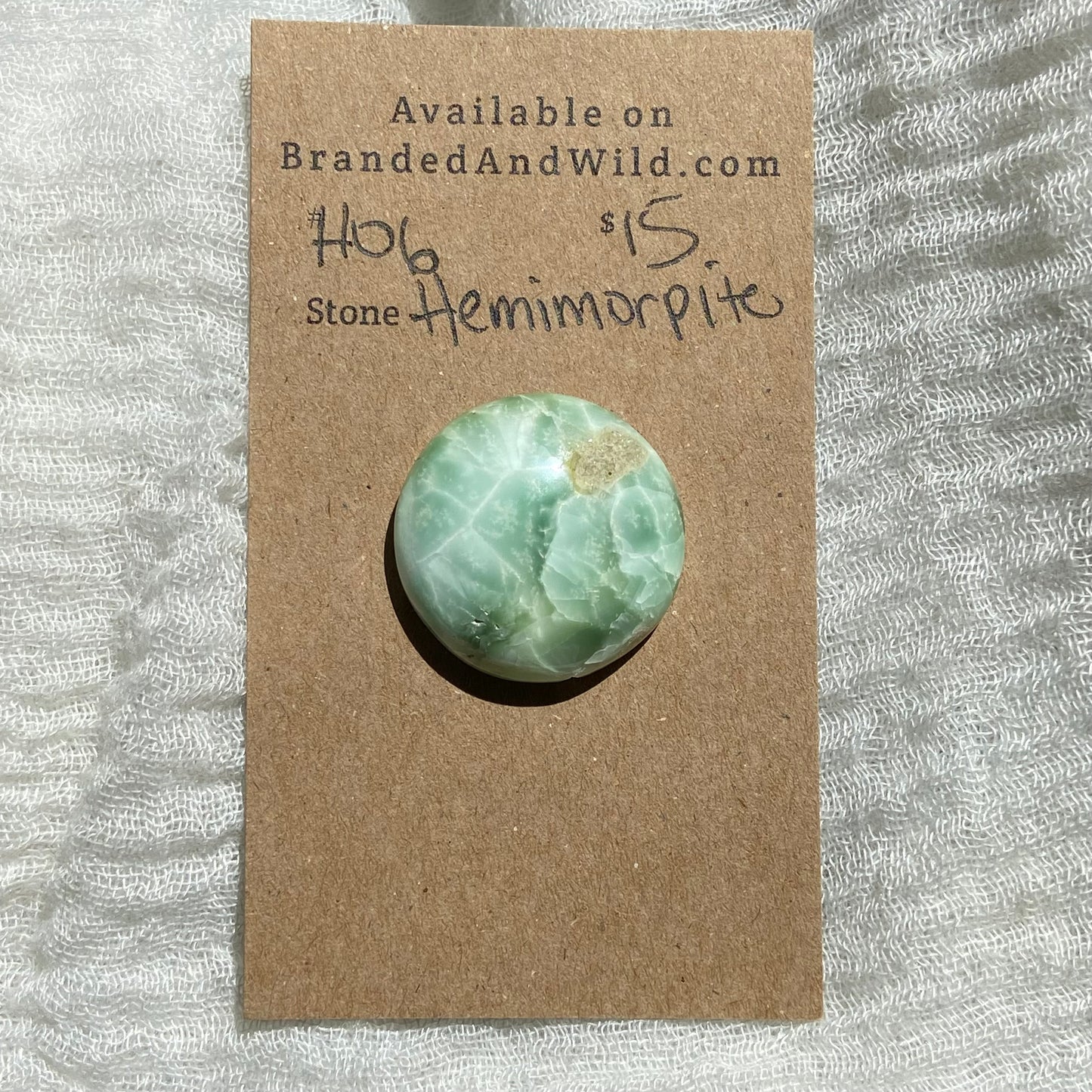 Hemimorite Cabochon - H06