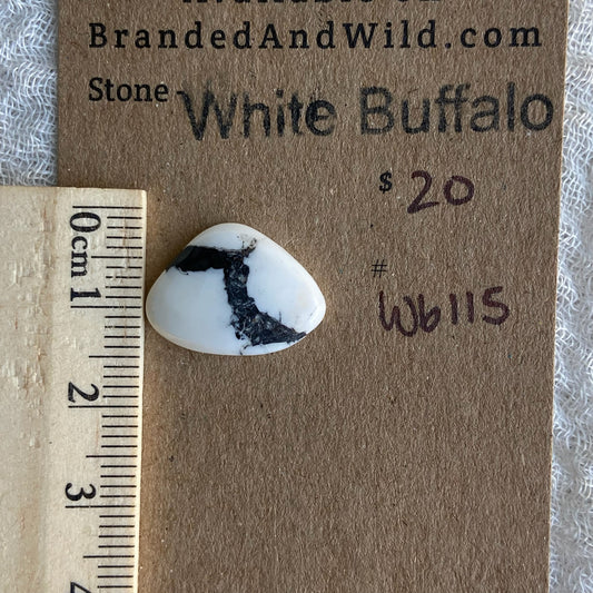 White Buffalo Cabochon - WB115